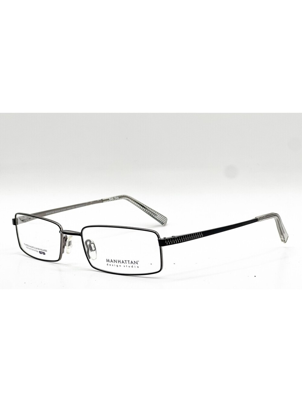 Manhattan S3163 90 Stn Black Drk Grey Authentic Eyeglasses 53-18-140
